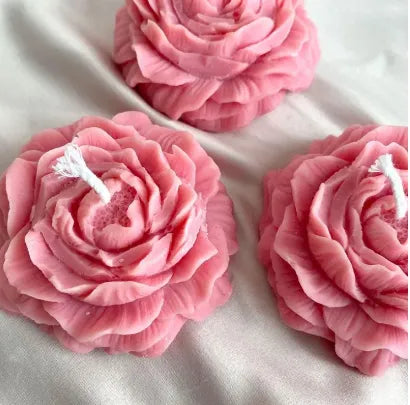 Peony Rose Flower Scented Candle For Home Decor Candles Flower Shape Candle Aromatherapy Candle Peony Flower Candle