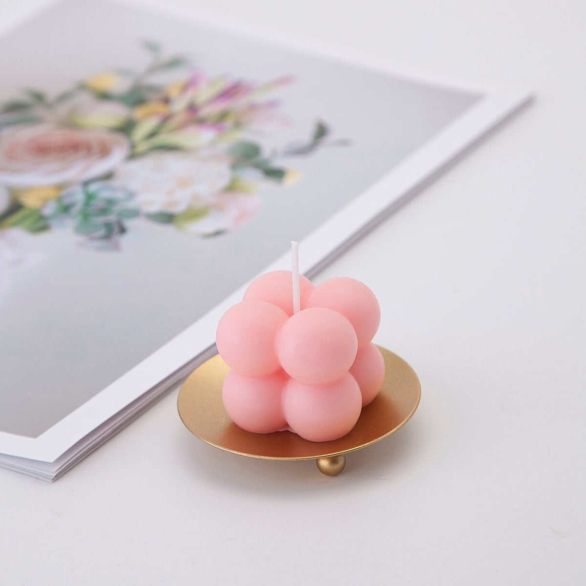 Pack of 2 Mini Scented Bubble Candles, Handmade Soy Wax, Vegan, Eco-Friendly, Birthday Gift, Party Decor, Wedding Favors, Essential Oil Fragrance