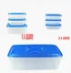 Storage Container Set 7 Pcs - Airtight Plastic Kitchen Organizer with Thumb Lock
