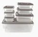 Storage Container Set 7 Pcs - Airtight Plastic Kitchen Organizer with Thumb Lock