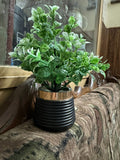 Artificial Wild Plant with Black / White Pot | Washable | Best Used for Home Purposes and Office Decoration Table Top home decoration items flowers Showpiece for home decoration